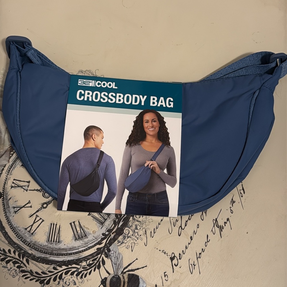 32 Degrees Coronet Blue Crossbody Bag - Picture 3 of 8